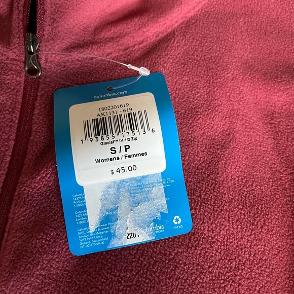 NWT Columbia Fleece Zip Up - Picture 5 of 5